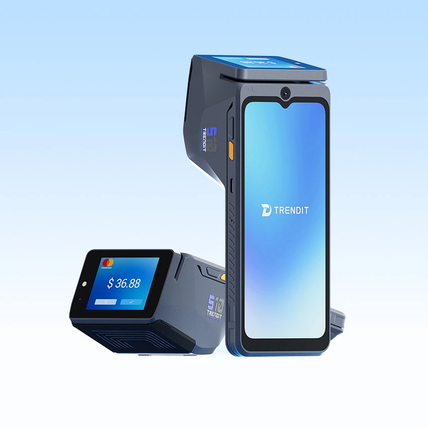 Divkāršā ekrāna Android fiskālā POS terminālis